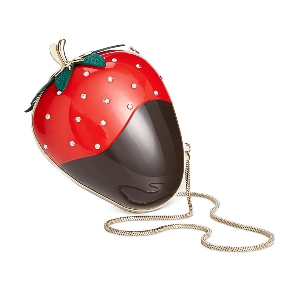 Kate Spade Creme de la Creme Chocolate Dipped Strawberry Clutch Bag